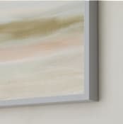 "Soft Landing" - Art Print in Soft pink by Yaling Hou Suzuki - Frame Close-up