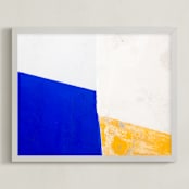 "Color Block" - Art Print in Sun by Heather Deffense - Framed