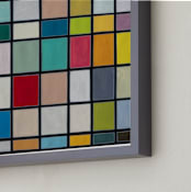 "Color for Colors Sake" - Art Print in Multi-Colored by Jane Clark - Frame Close-up