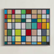 "Color for Colors Sake" - Art Print in Multi-Colored by Jane Clark - Framed