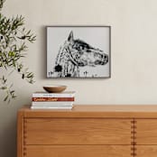 "Horse" - Art Print in Ash by Holly Hudson - In a Room