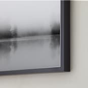 "Lost In Grey" - Art Print in Grey by Jennifer Morrow - Frame Close-up