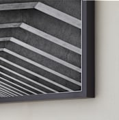 "Light and Shadow" - Art Print in Cement Gray by Krissy Bengtson - Frame Close-up