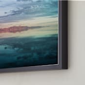 "Morning Reflection" - Art Print in Lake Blue by Eric Clegg - Frame Close-up