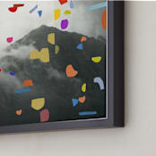 "clouds I" - Art Print in rainbow by Sumak Studio - Frame Close-up