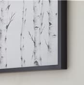 "Birch Story" - Art Print in Birch Grey by jinseikou - Frame Close-up