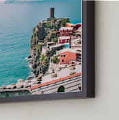 "Aquamarine" - Art Print in Mediterranean Blue by Lindsay Ferraris Photography - Frame Close-up
