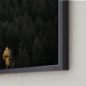 "the lone wolf" - Art Print in blue green by Jacob Loafman - Frame Close-up