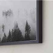 "Morning Fog" - Art Print in Grey by Jennifer Morrow - Frame Close-up
