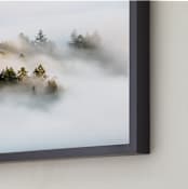 "Revealing I" - Art Print in Seaweed Green by Tania Medeiros - Frame Close-up