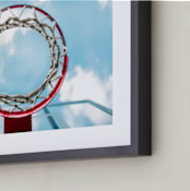 "Hoop Dreams" - Art Print in Punch Blue by Keely Norton Owendoff - Frame Close-up