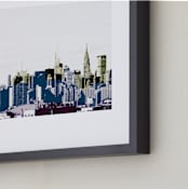 "layers of skyline" - Art Print in White by Van Tsao - Frame Close-up