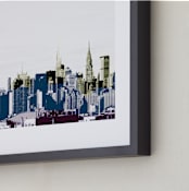 "layers of skyline" - Art Print in White by Van Tsao - Frame Close-up