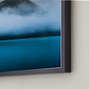 "the indigo lagoon" - Art Print in deep sapphire by Van Tsao - Frame Close-up