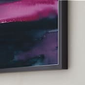 "Pink Sky Over the Water" - Art Print in Magenta Pink by Renee Anne Bouffard-McManus - Frame Close-up