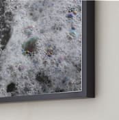 "Beach Bubbles - Pearlescent" - Art Print in Pearlescent Gray by Three Wings North - Frame Close-up