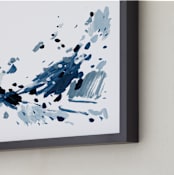 "Dusty Sky" - Art Print in Light Blue by Katie Craig - Frame Close-up