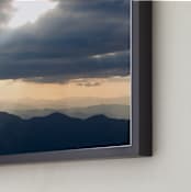 "From Above" - Art Print in blue grey by Jeff Vilkin - Frame Close-up