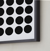 "Dots 1" - Art Print in Black and White by Jaime Derringer - Frame Close-up
