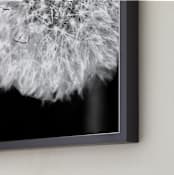 "Dandelion Defined" - Art Print in Black Ink by Three Wings North - Frame Close-up