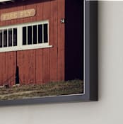 "Fire Fly" - Art Print in Barn Red by Gray Star Design - Frame Close-up