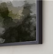 "Foggy Range II" - Art Print in Grey Fog by Tanya Lee Design - Frame Close-up