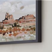 "Monument Valley Scenery" - Art Print in peach brown by Shina Choi - Frame Close-up