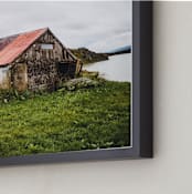 "weathered icelandic barn" - Art Print in one color by Monica Gussow - Frame Close-up