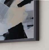 "Curiosity 1 " - Art Print in Striking Neutral by Colleen Ehrlich - Frame Close-up