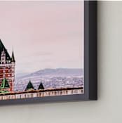 "Le Chateau in the Sky" - Art Print in Light Pink by Kate Dailey - Frame Close-up