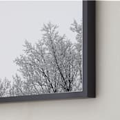 "Frosted Afternoon" - Art Print in Frosted White by Three Wings North - Frame Close-up