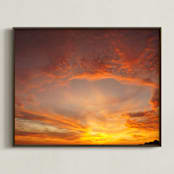 "Adventure at Sunset" - Art Print in Sunset by Nicole Simms - Framed