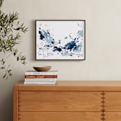 "Dusty Sky" - Art Print in Light Blue by Katie Craig - In a Room