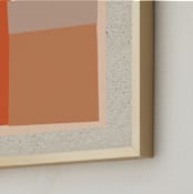 "Come And Stay With Me III" - Art Print in Albers Orange by Alain Castoriano - Frame Close-up