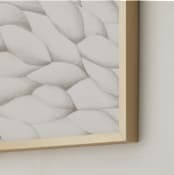 "Carved Wood" - Art Print in Bone by Emily Kariniemi - Frame Close-up