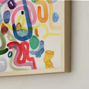 "Daydreaming II" - Art Print in Ivory by Sumak Studio - Frame Close-up