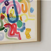 "Daydreaming II" - Art Print in Ivory by Sumak Studio - Frame Close-up