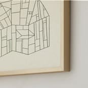 "greenhouse II" - Art Print in leaf by Sumak Studio - Frame Close-up