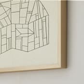 "greenhouse II" - Art Print in leaf by Sumak Studio - Frame Close-up