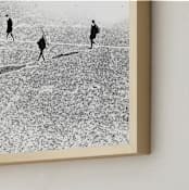 "Figureground #1 - Moving by a silence path" - Art Print in Ivory Black by Van Tsao - Frame Close-up