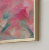 "Pretty Please" - Art Print in Cotton Candy by Brooke Drake - Frame Close-up