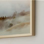 "Summer Fog" - Art Print in Tan by Tania Medeiros - Frame Close-up