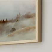 "Summer Fog" - Art Print in Tan by Tania Medeiros - Frame Close-up