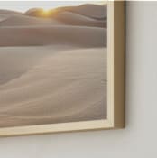 "Warm Sands" - Art Print in Sand by Emily Kariniemi - Frame Close-up