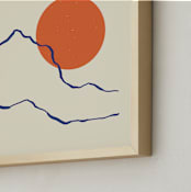 "Rise Again" - Art Print in Clementine by Adelyn T. - Frame Close-up