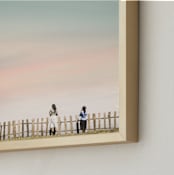 "Balcony of Dreams" - Art Print in Creamy by David Michuki - Frame Close-up