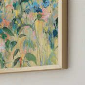 "Sunbeamy" - Art Print in Sunshine Yellow by Sonal Nathwani - Frame Close-up