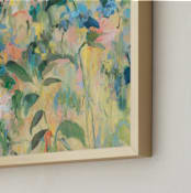 "Sunbeamy" - Art Print in Sunshine Yellow by Sonal Nathwani - Frame Close-up