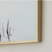 "Abstract Reeds" - Art Print in Fog by Robin Ott - Frame Close-up