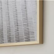 "Shape and Shadow" - Art Print in Stone white by Emily Kariniemi - Frame Close-up